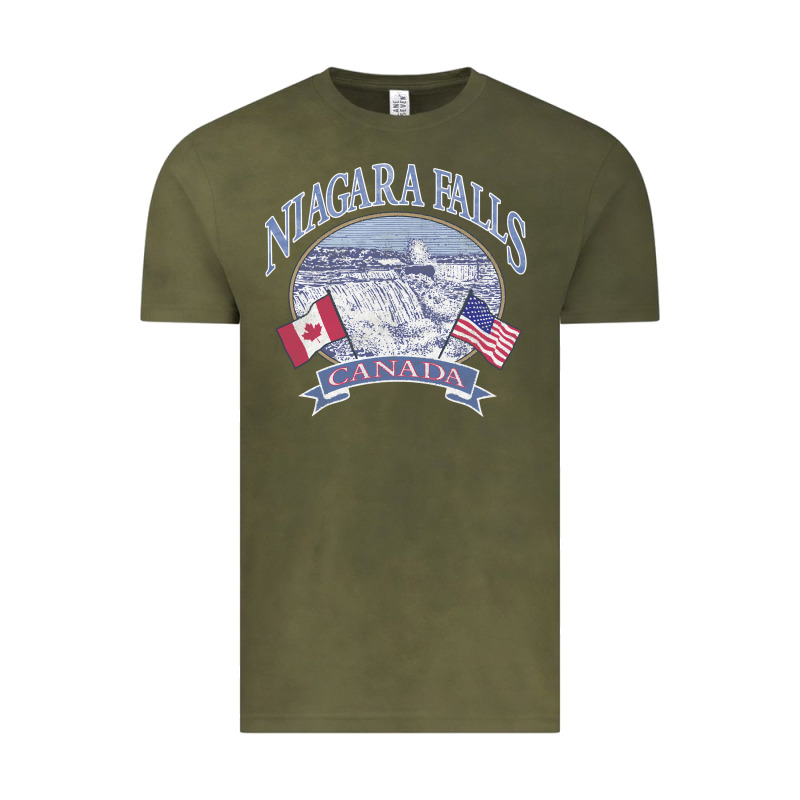Americana Niagara Falls Scene Canada America Flags Sweatshirt Vintage Tee by linhVisuals | Teevron