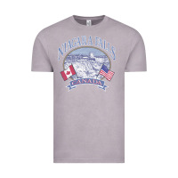 Vintage Zinc americana niagara falls scene canada america flags sweatshirt Vintage Tee - linhVisuals