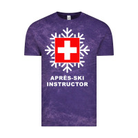 Cloud Purple après ski instructor sweatshirt Vintage Tee - linhVisuals