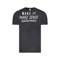 Vintage Black make it make sense funny catchphrase t shirt Vintage Tee - linhVisuals
