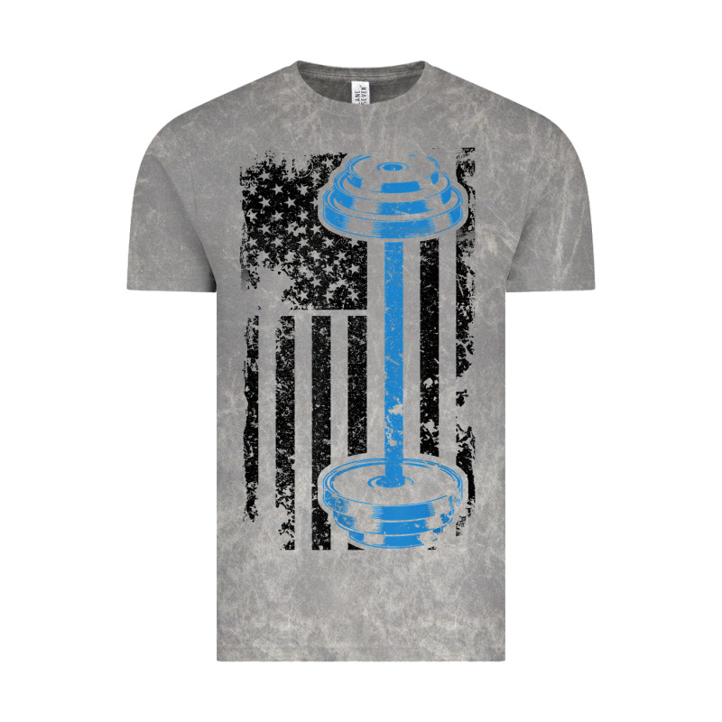 American Flag Gym And Fitness  Weight Lifting Gift T Shirt Vintage Tee by linhVisuals | Teevron