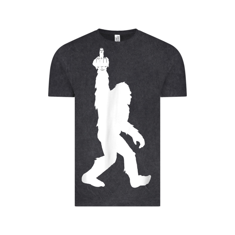 Funny Bigfoot Middle Finger For Squatch Believers T Shirt Vintage Tee by linhVisuals | Teevron