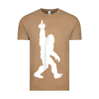 Vintage Coffee funny bigfoot middle finger for squatch believers t shirt Vintage Tee - linhVisuals