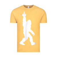 Vintage Mustard funny bigfoot middle finger for squatch believers t shirt Vintage Tee - linhVisuals
