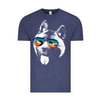 American Akita Shirts With Glasses Sunglasses Retro Style T Shirt Vintage Tee | Teevron