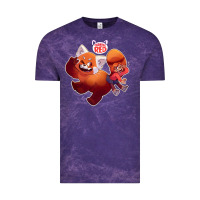 Cloud Purple turning red Merch Vintage Tee - linhVisuals