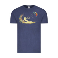 Vintage Denim kite kiteboarding kiting kitesurfing kitesurf gift premium t shirt Vintage Tee - linhVisuals