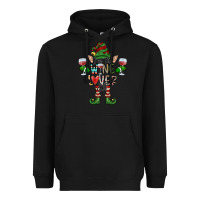 Black I'm The wine Lover Elf Heavyweight Hoodie - CowhideDigitalArt