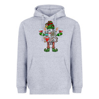 Heather Grey I'm The wine Lover Elf Heavyweight Hoodie - CowhideDigitalArt