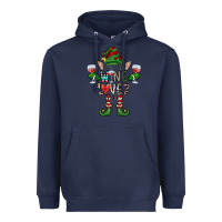 Navy I'm The wine Lover Elf Heavyweight Hoodie - CowhideDigitalArt