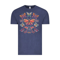 Vintage Denim butterfly breeds butterfly t shirt Vintage Tee - linhVisuals