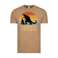 Vintage Coffee mens grandpazilla grandpa of monsters retro halloween christmas t shir Vintage Tee - linhVisuals