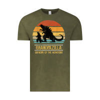 Vintage Olive mens grandpazilla grandpa of monsters retro halloween christmas t shir Vintage Tee - linhVisuals