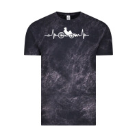Cloud Black great recumbent bike heartbeat design cycling t shirt Vintage Tee - linhVisuals