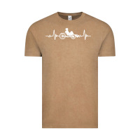 Vintage Coffee great recumbent bike heartbeat design cycling t shirt Vintage Tee - linhVisuals