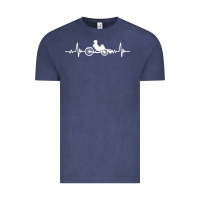 Vintage Denim great recumbent bike heartbeat design cycling t shirt Vintage Tee - linhVisuals