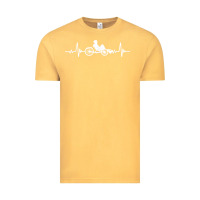 Vintage Mustard great recumbent bike heartbeat design cycling t shirt Vintage Tee - linhVisuals