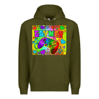 Army Green LGBTQ+ Gaymer With Hearts Tumbler Premium Hoodie - BundleAndBundleShop