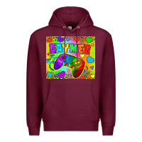 Burgundy LGBTQ+ Gaymer With Hearts Tumbler Premium Hoodie - BundleAndBundleShop