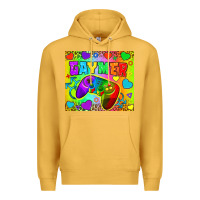 Mustard LGBTQ+ Gaymer With Hearts Tumbler Premium Hoodie - BundleAndBundleShop