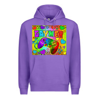 Purple LGBTQ+ Gaymer With Hearts Tumbler Premium Hoodie - BundleAndBundleShop