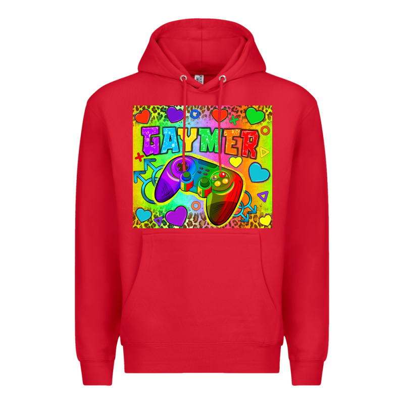 Lgbtq+ Gaymer With Hearts Tumbler Premium Hoodie by BundleAndBundleShop | Teevron