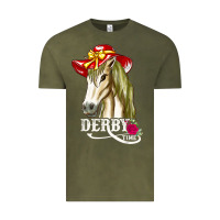 Vintage Olive derby day shirt 2022 horse derby party horse racing t shirt Vintage Tee - linhVisuals