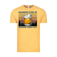 Vintage Mustard bourbon goes in wisdom comes out vintage t shirt Vintage Tee - linhVisuals