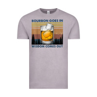 Vintage Zinc bourbon goes in wisdom comes out vintage t shirt Vintage Tee - linhVisuals