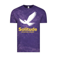 Cloud Purple Solitude Mountain Resort Vintage Tee - linhVisuals