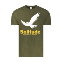 Vintage Olive Solitude Mountain Resort Vintage Tee - linhVisuals