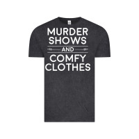 Vintage Black crime shows shirt, murder shows and comfy clothes t shirt Vintage Tee - linhVisuals