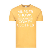 Vintage Mustard crime shows shirt, murder shows and comfy clothes t shirt Vintage Tee - linhVisuals