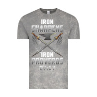 Cloud Rock iron sharpens iron quote proverbs 2717 christian cool gift t shirt Vintage Tee - linhVisuals