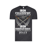 Iron Sharpens Iron Quote Proverbs 2717 Christian Cool Gift T Shirt Vintage Tee | Teevron