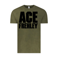 Vintage Olive the-ace-frehley-trouble-walkin-cool Vintage Tee - linhVisuals