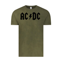 Vintage Olive the-ac-dc-let-there-be-rock-cool Vintage Tee - linhVisuals