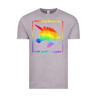 Vintage Zinc feeling magical but also stabby unicorn rainbow t shirt Vintage Tee - linhVisuals