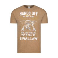 Vintage Coffee mens hands off of my rod bass fishing fisherman t shirt Vintage Tee - linhVisuals