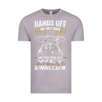 Vintage Zinc mens hands off of my rod bass fishing fisherman t shirt Vintage Tee - linhVisuals