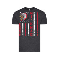 Vintage Black mi’kmaq tribe native american flag mi’kmaq heritage related t shir Vintage Tee - linhVisuals