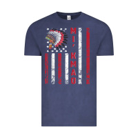 Vintage Denim mi’kmaq tribe native american flag mi’kmaq heritage related t shir Vintage Tee - linhVisuals