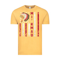 Vintage Mustard mi’kmaq tribe native american flag mi’kmaq heritage related t shir Vintage Tee - linhVisuals