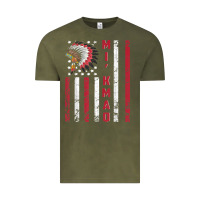 Vintage Olive mi’kmaq tribe native american flag mi’kmaq heritage related t shir Vintage Tee - linhVisuals