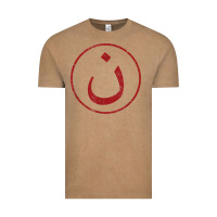 Vintage Coffee nazarene n christian in arabic symbol t shirt Vintage Tee - linhVisuals
