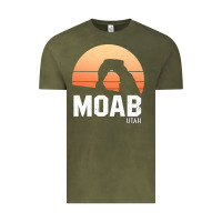 Vintage Olive moab utah arches national park vintage retro outdoor hiking pullover h Vintage Tee - linhVisuals