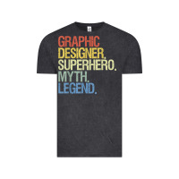 Vintage Black funny graphic designer t shirt Vintage Tee - linhVisuals