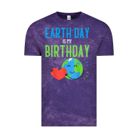 Cloud Purple earth day is my birthday shirt pro environment party gift t shirt Vintage Tee - linhVisuals