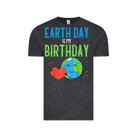 Vintage Black earth day is my birthday shirt pro environment party gift t shirt Vintage Tee - linhVisuals