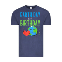 Vintage Denim earth day is my birthday shirt pro environment party gift t shirt Vintage Tee - linhVisuals